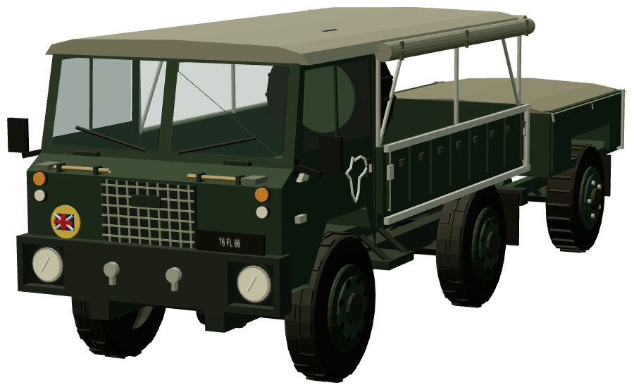 Tail End Charlie — 101 Forward Control — front three-quarter view, registry 3D render