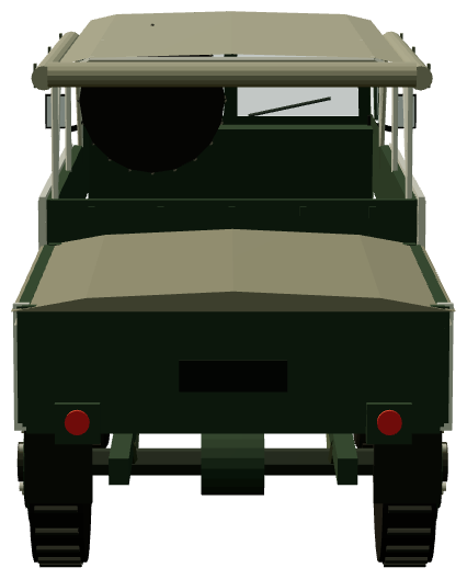 Tail End Charlie — 101 Forward Control — rear view, registry 3D render