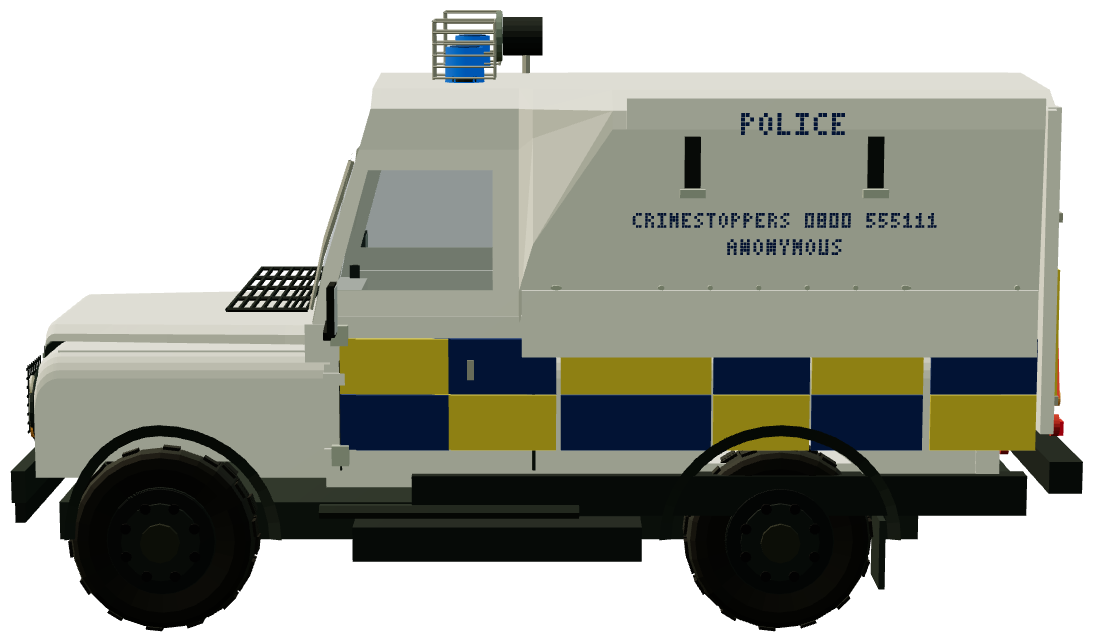 Land Rover Tangi — side view, registry 3D render