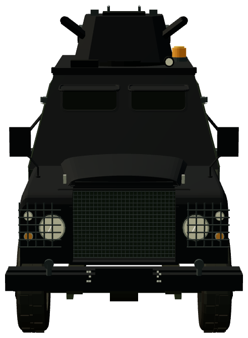 Margaret, The Iron Landy — front view, registry 3D render