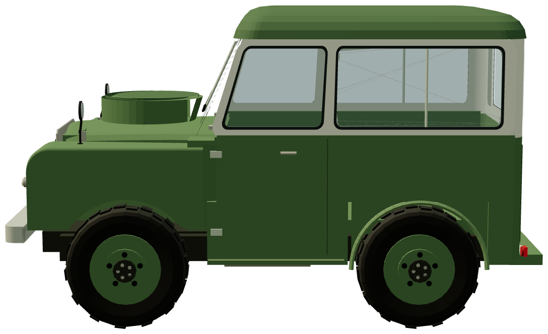 Tickford Station Wagon — side view, registry 3D render
