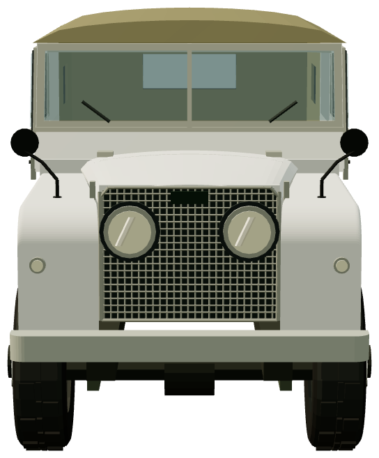 UNEF Series I 88 (Gaza 1957) — front view, registry 3D render