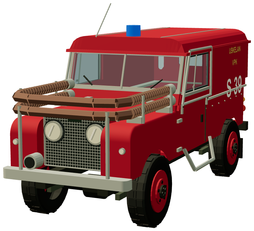 Uskelan VPK — front three-quarter view, registry 3D render