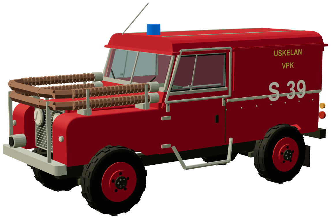 Uskelan VPK — three-quarter view, registry 3D render