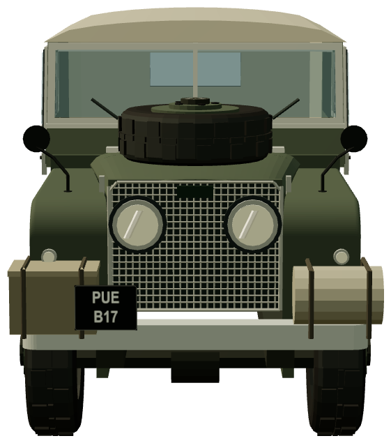 Van der Post Kalahari Expedition — front view, registry 3D render