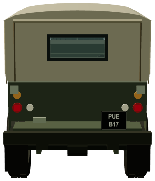 Van der Post Kalahari Expedition — rear view, registry 3D render