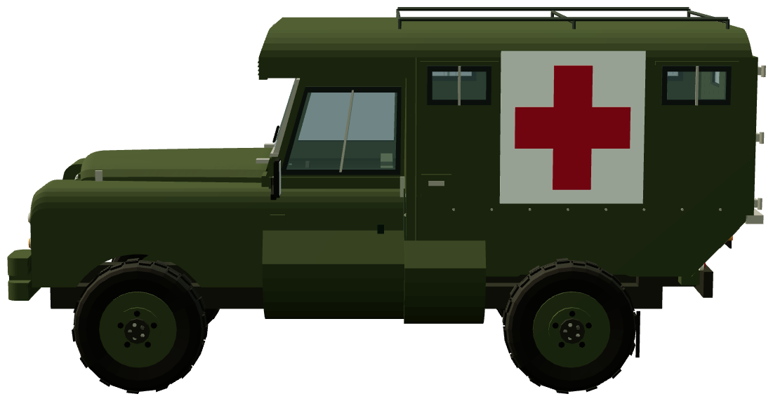 VPK Ambulance — side view, registry 3D render