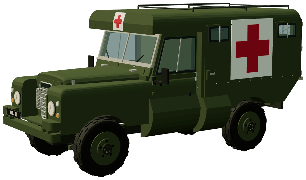 VPK Ambulance — three-quarter view, registry 3D render