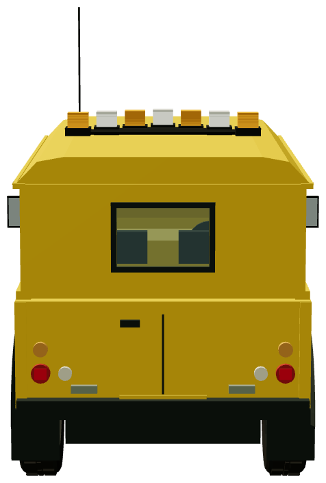 Wirral Lifeguard Defender 110 — rear view, registry 3D render