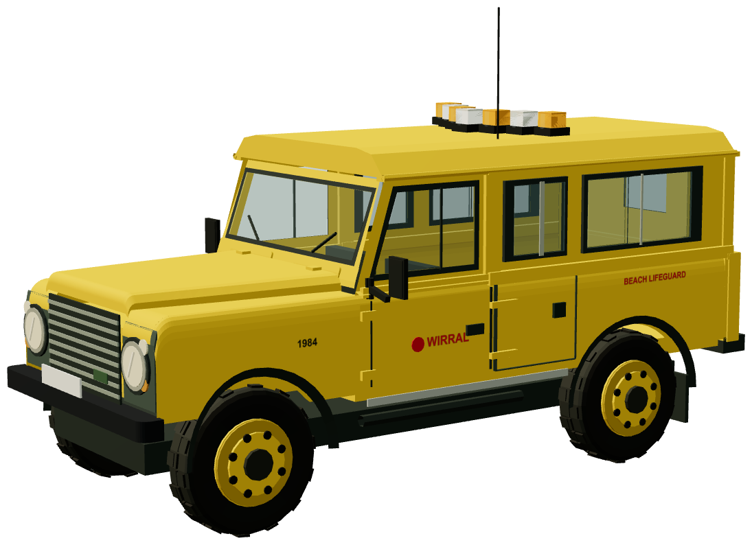 Wirral Lifeguard Defender 110 — three-quarter view, registry 3D render