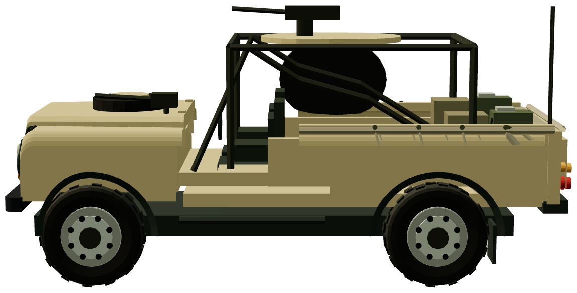Wolf WMIK — side view, registry 3D render