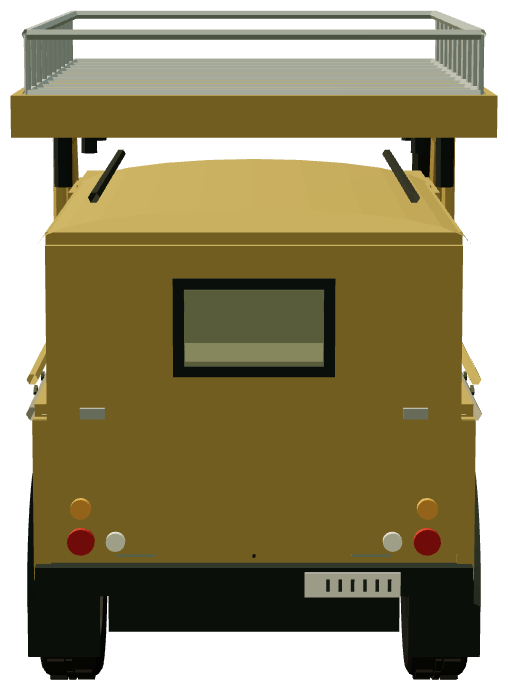 Fifty 50 Challenge Wolf 110 — rear view, registry 3D render