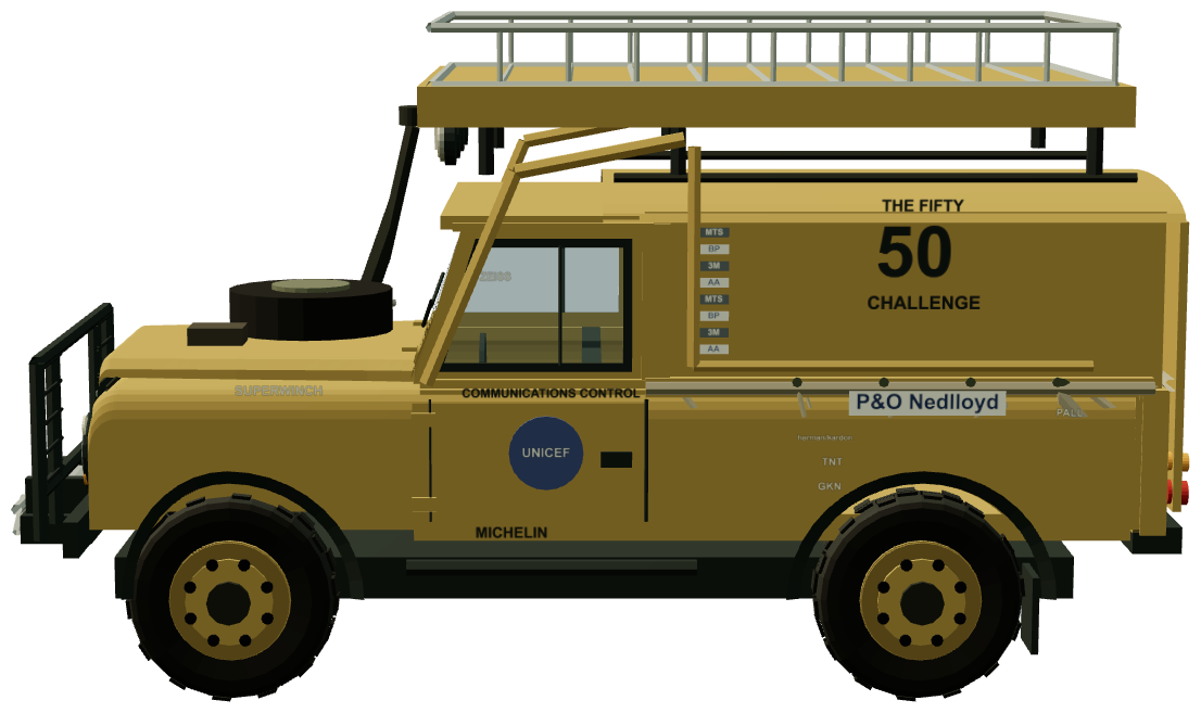 Fifty 50 Challenge Wolf 110 — side view, registry 3D render