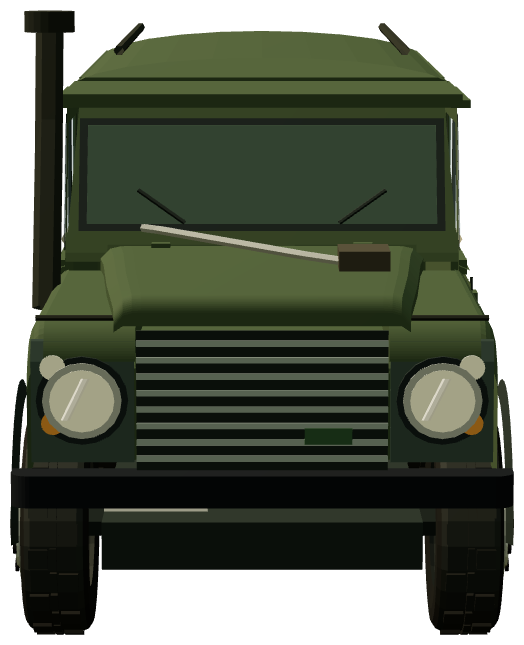 Wolf 110 — front view, registry 3D render