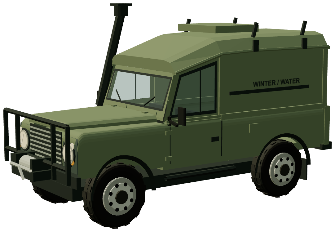 Wolf Winter / Water — three-quarter view, registry 3D render