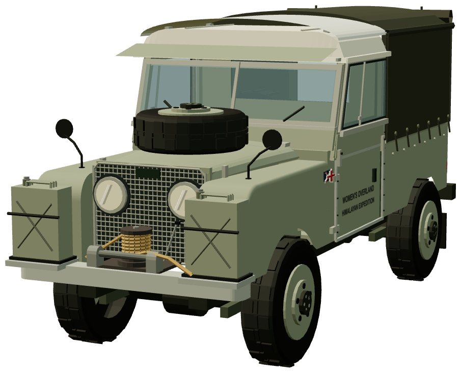 Women’s Overland Himalayan Expedition — Series I 109 — front three-quarter view, registry 3D render