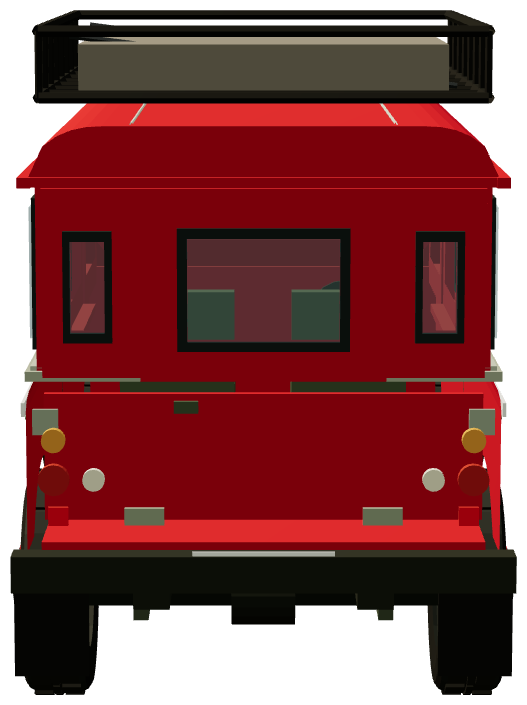 Zell am Moos Rosenbauer KLFA 120 — rear view, registry 3D render