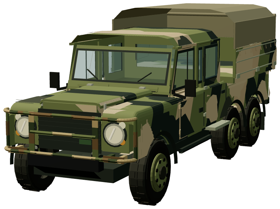 Outback 6×6 Dual Cab — front three-quarter render