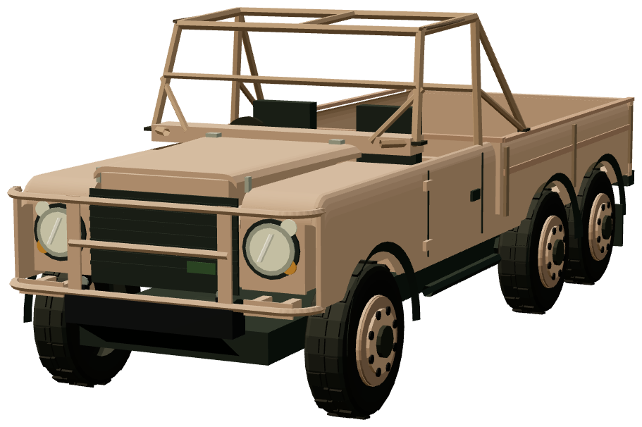 Outback 6×6 Logistics — front three-quarter render