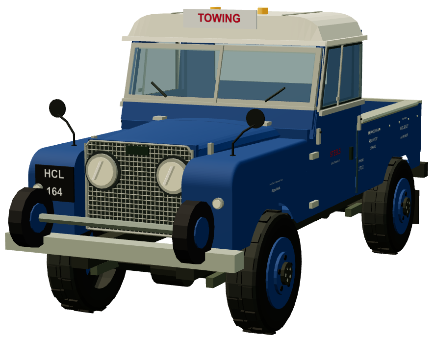 Gen 1 Breakdown Truck — front three-quarter render