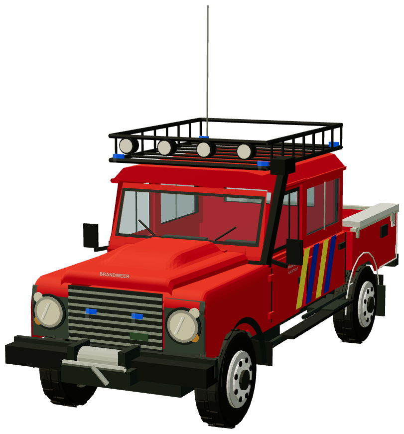 Euro Fire Tender Runner — front three-quarter render