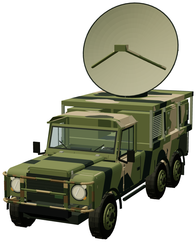 Outback 6×6 Comms — front three-quarter render