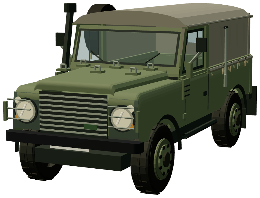 Runner Radio truck — front three-quarter render