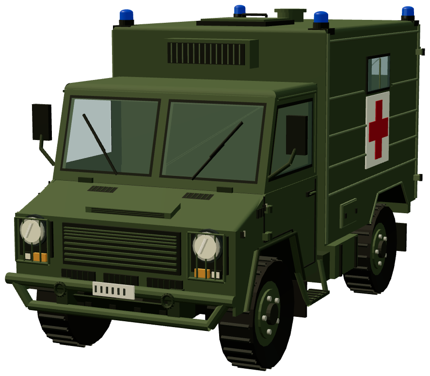 Monviso VM90 Ambulance — front three-quarter render