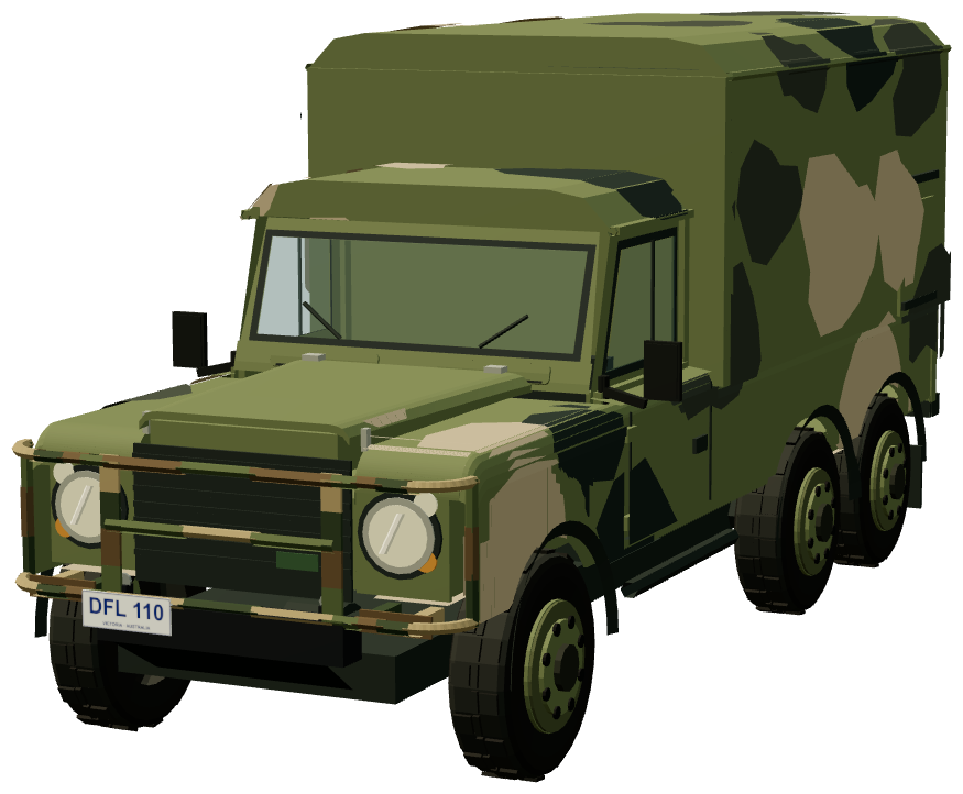 Outback 6×6 Ambo — front three-quarter render