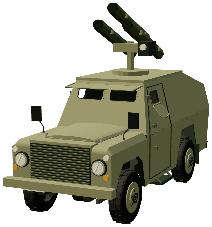 Military APV Runner Air Defence — front three-quarter render