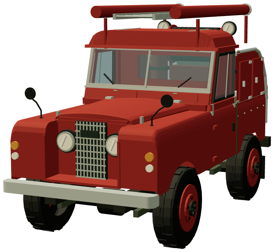 Outback Fire Tender — front three-quarter render