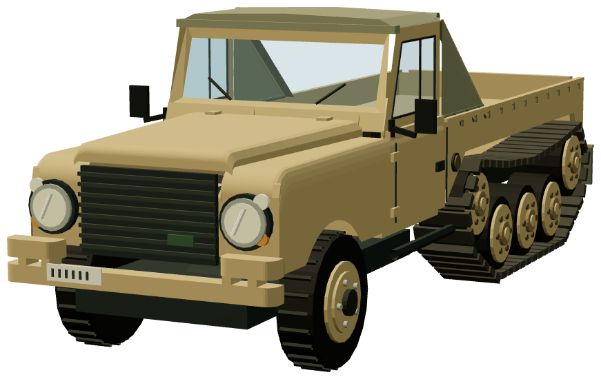 Half-track — front three-quarter render