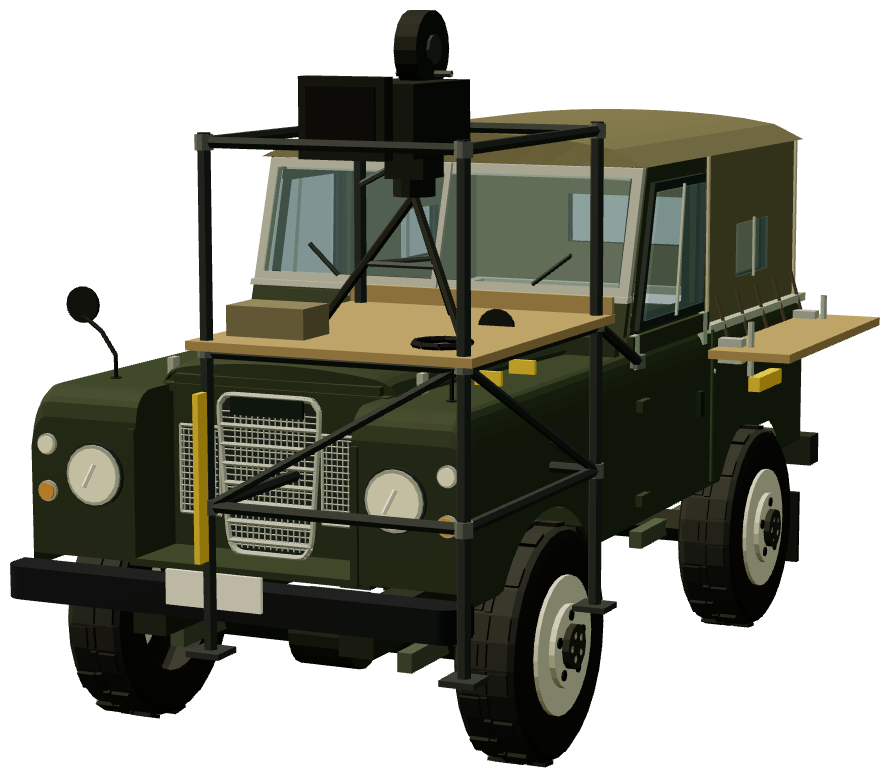 Film truck Gen 3 — front three-quarter render
