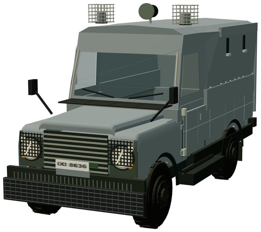 Hardshell Armoured Runner — front three-quarter render