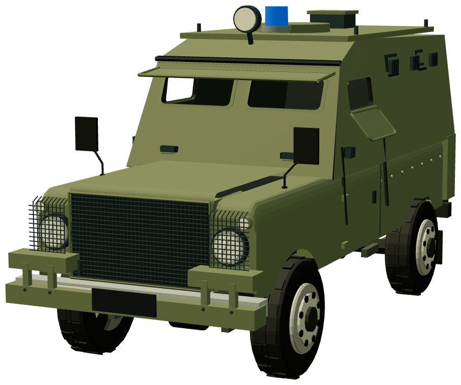 Military APV Runner — front three-quarter render