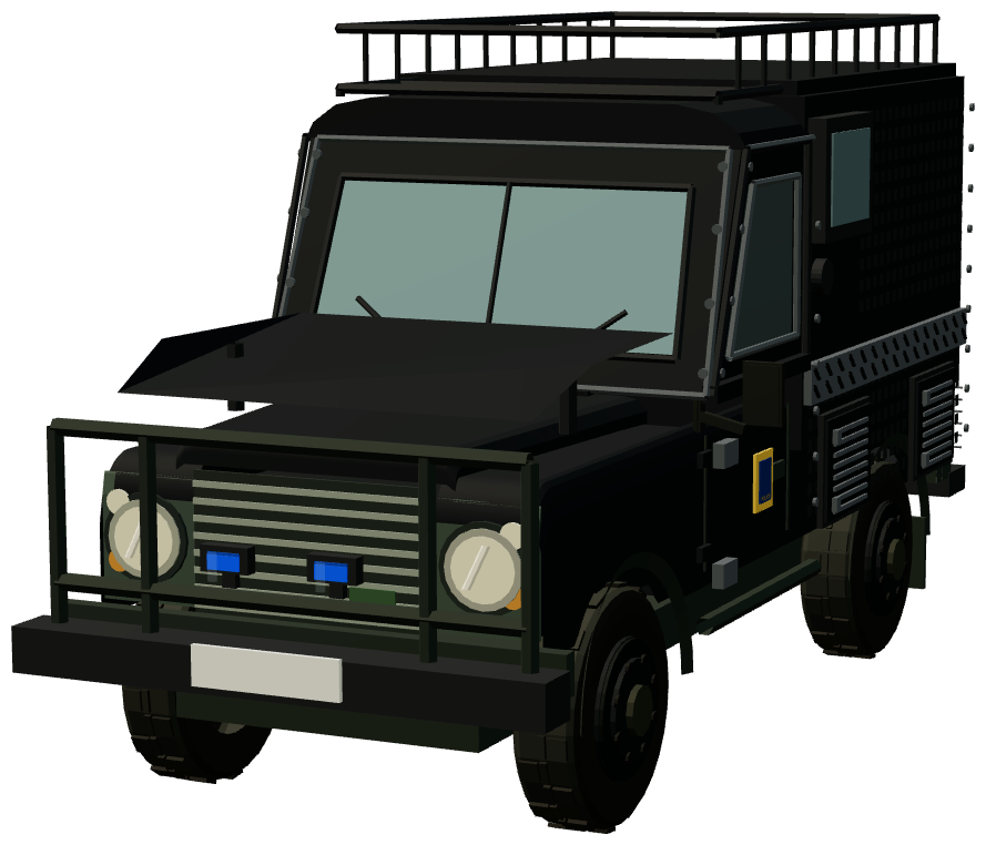 County Police Armoured Runner Standard — front three-quarter render
