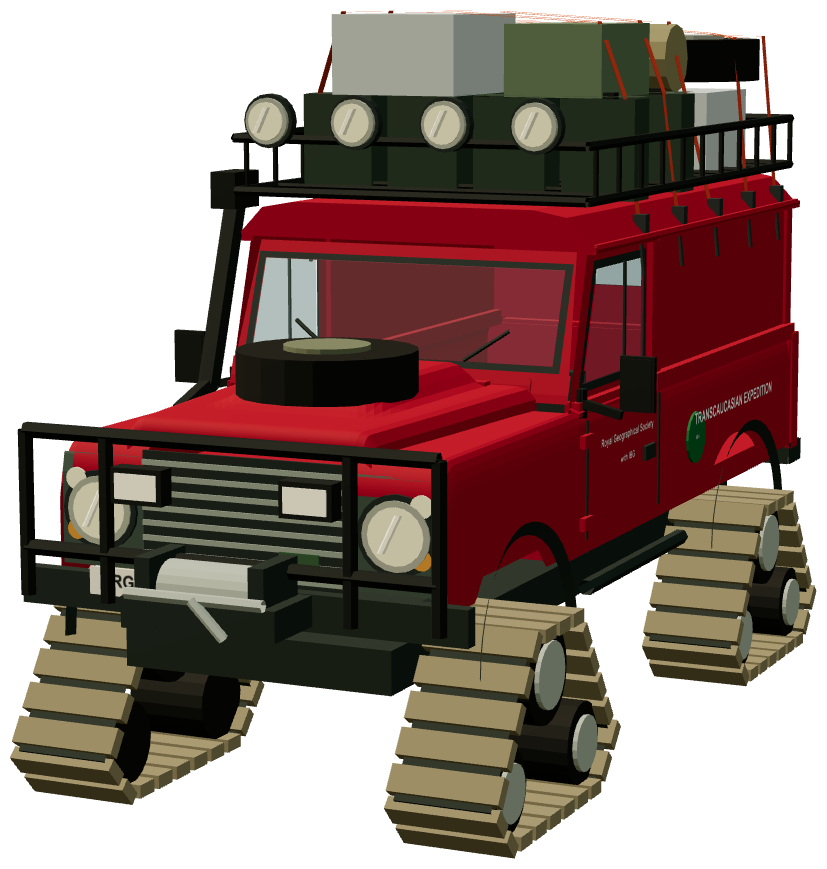 Expedition Runner tracked — front three-quarter render