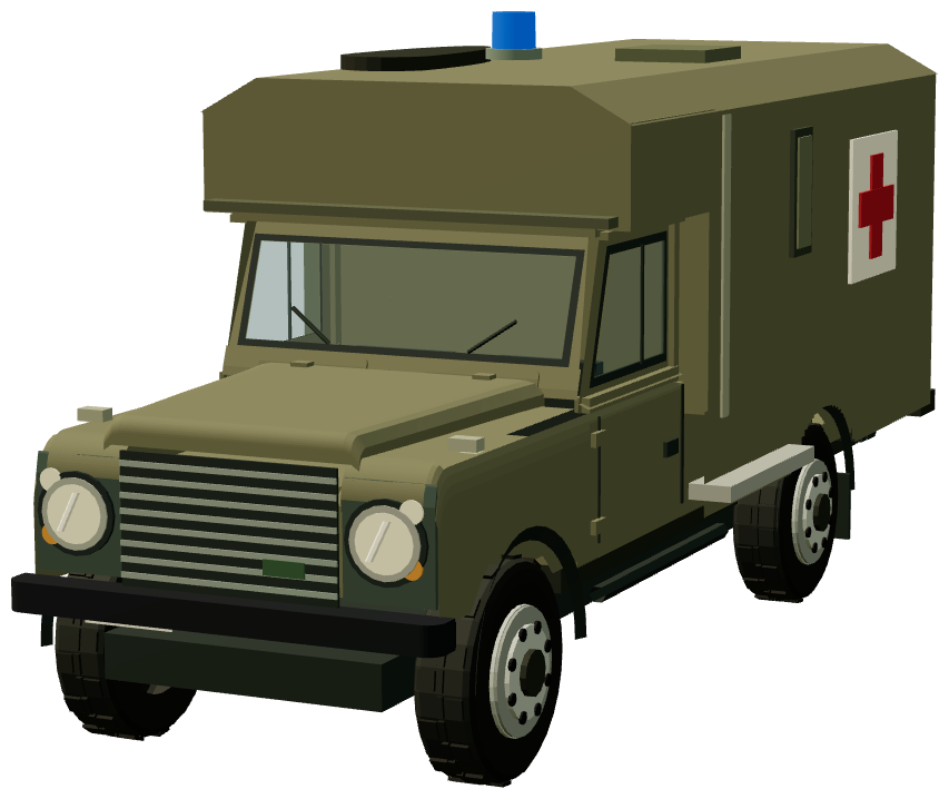Jackal Ambulance — front three-quarter render